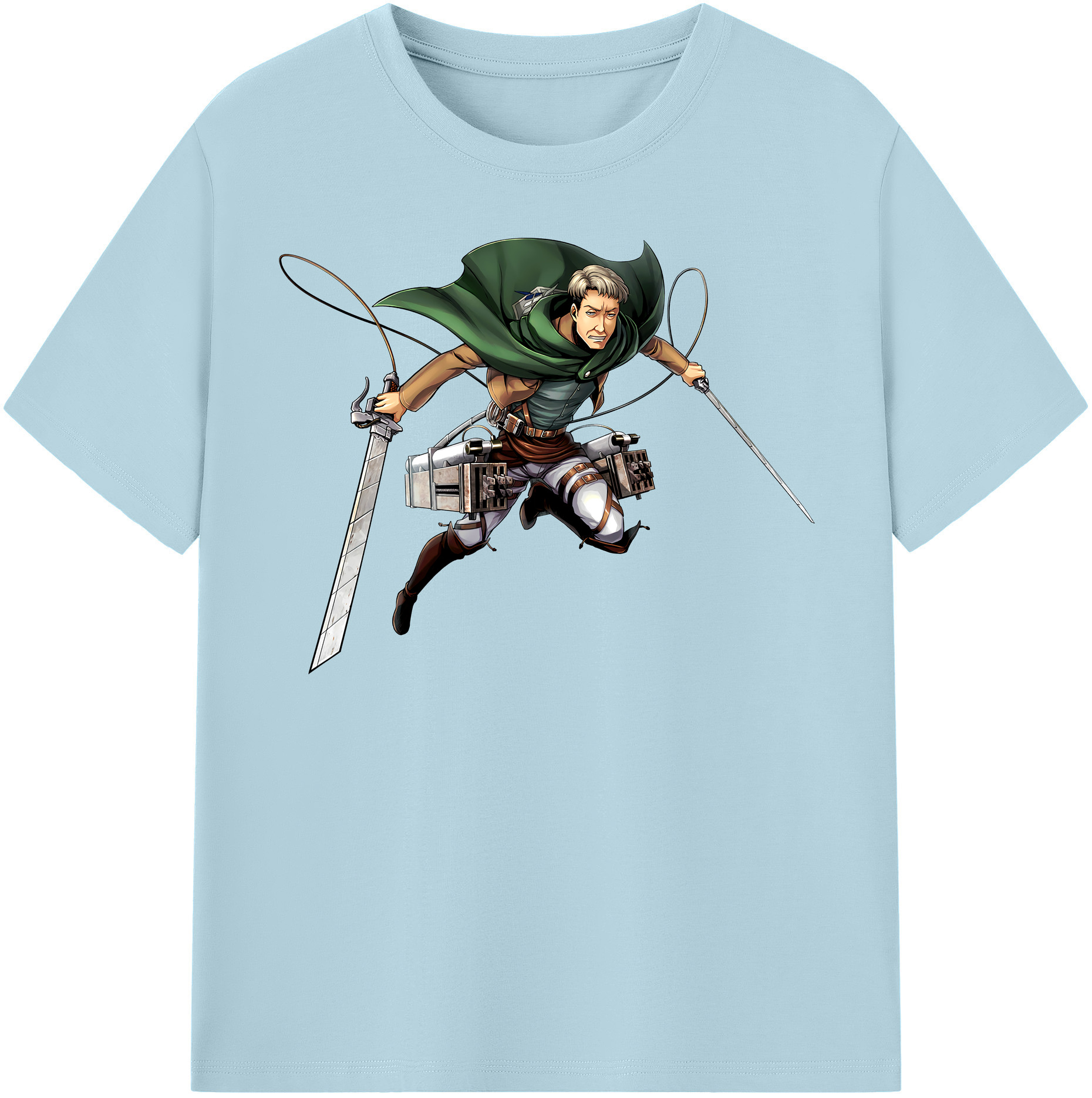 （画像用） 進撃の巨人 Attack on Titan 綿100％半袖Tシャツ（フロントプリント）